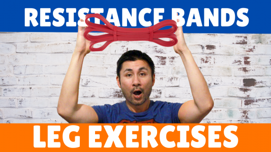 Leg exercises with resistance bands